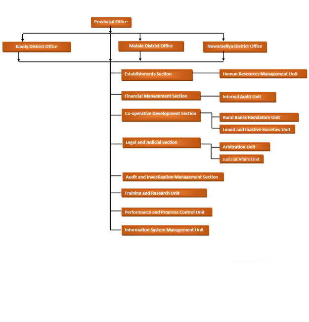 Organization Chart of Department of Co-operative Development, Sri Lanka